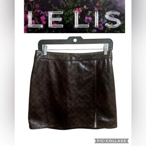 Le Lis Brown Mini Pencil Skirt Night Out